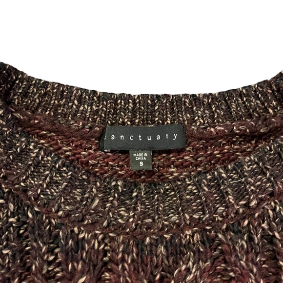 Sanctuary Ombre Crew Neck Cable Knit Sweater | Women's S - Picture 5 of 8